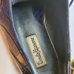 DONATO LLARRONE  MEN\'S BLUE CROCODILE LEATHER SIZE 10 DONATO LLARRONE | Shoes | Donato Llarrone Mens Blue  main image 3
